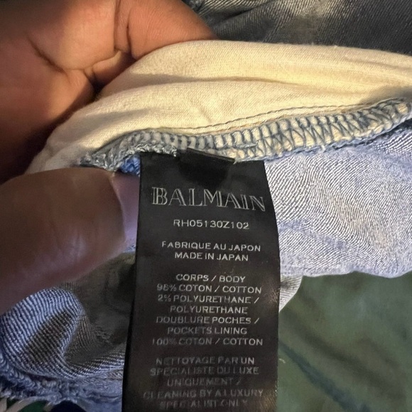 Balmain Distressed Biker Jeans - Picture 6 of 7